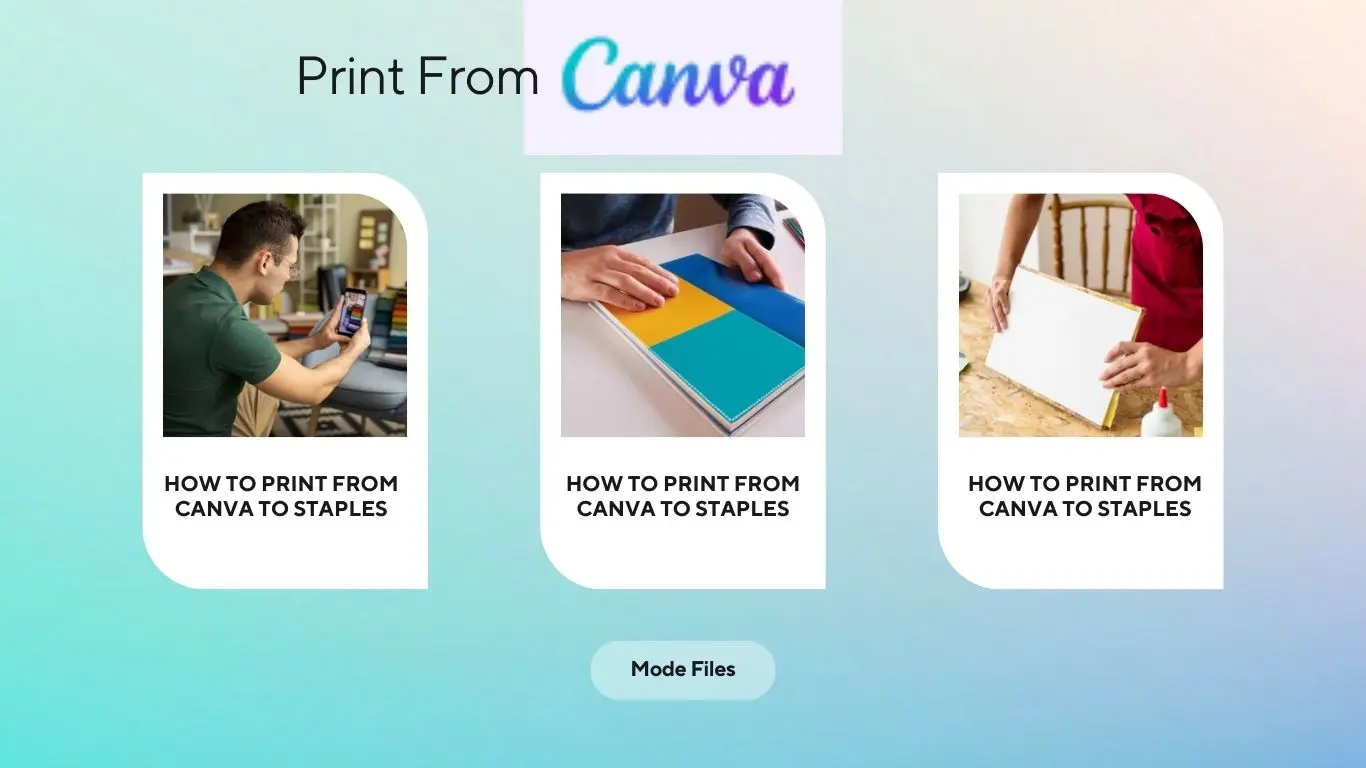 Print From Canva to Staples