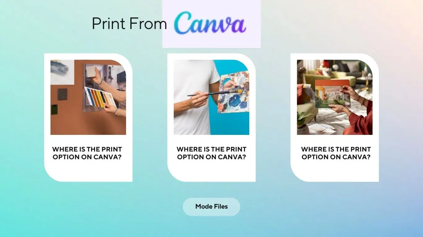 Print Option on Canva